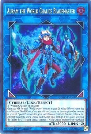 Image of Auram the World Chalice Blademaster [COTD-EN049] Super Rare