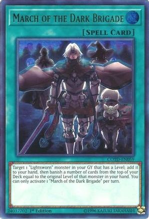 Image of March of the Dark Brigade [COTD-EN059] Ultra Rare