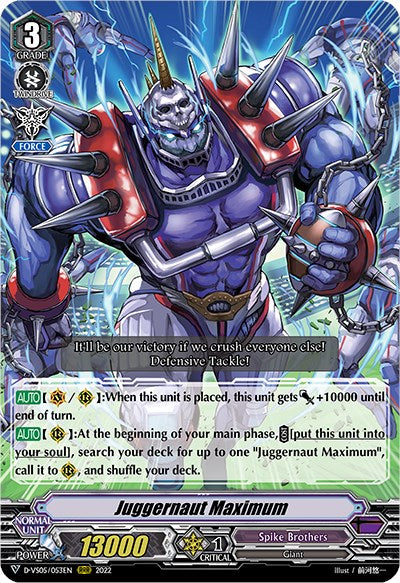 Image of Juggernaut Maximum (D-VS05/053EN) [V Clan Collection Vol.5]