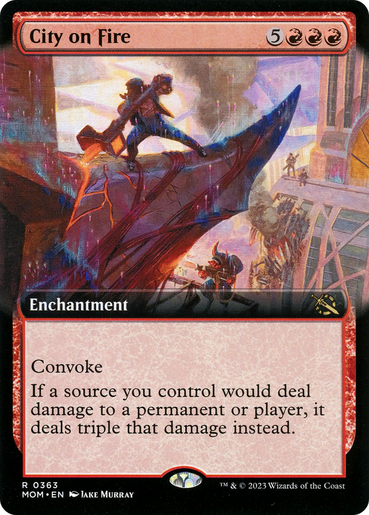Image of City on Fire (Extended Art) [March of the Machine]