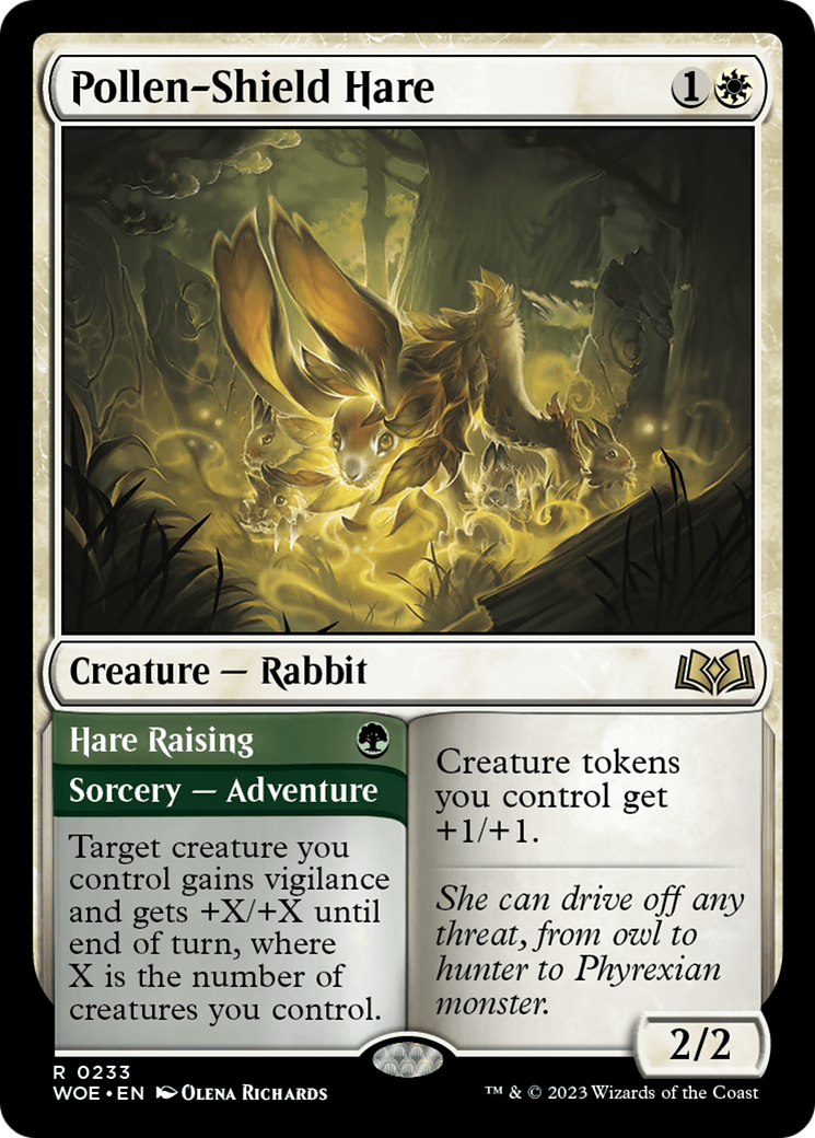 Image of Pollen-Shield Hare // Hare Raising [Wilds of Eldraine]