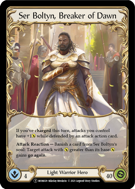 Image of Ser Boltyn, Breaker of Dawn // Boltyn [U-MON029 // U-MON030] (Monarch Unlimited)  Unlimited Normal