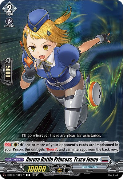 Image of Aurora Battle Princess, Trace Jeune (D-BT04/088EN) [Awakening of Chakrabarthi]