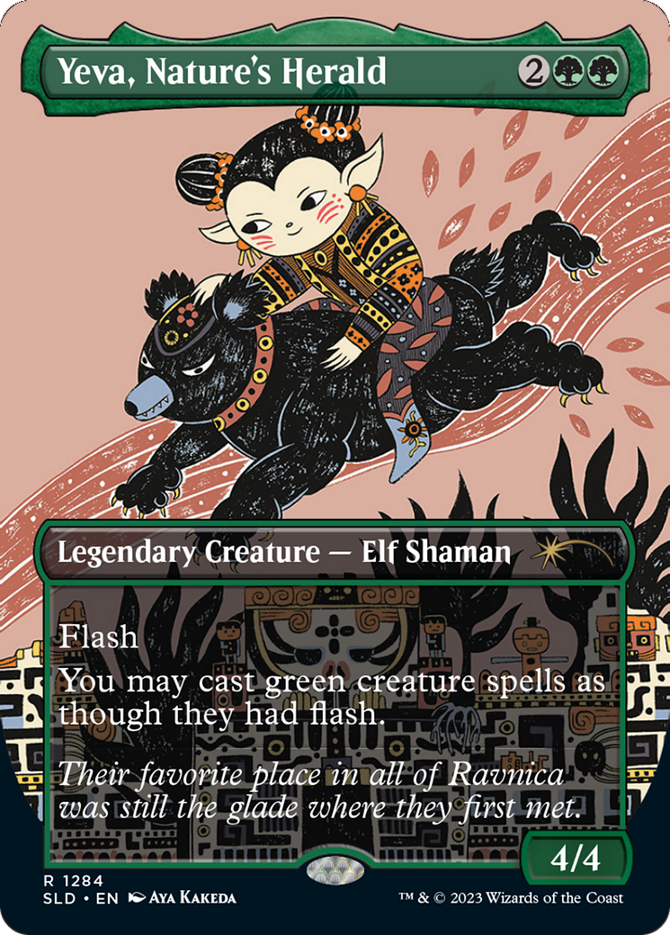Image of Yeva, Nature's Herald (Borderless) [Secret Lair Drop Series]
