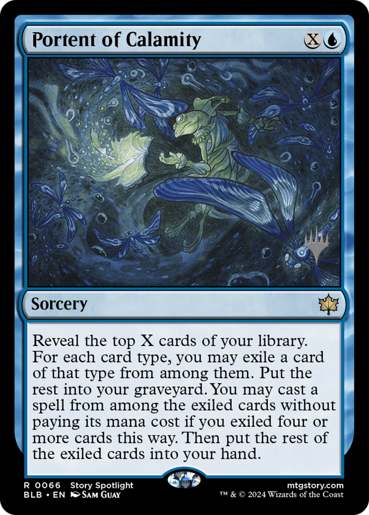 Image of Portent of Calamity (Promo Pack) [Bloomburrow Promos]
