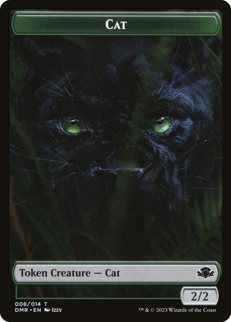 Image of Cat Token (008) [Dominaria Remastered Tokens]