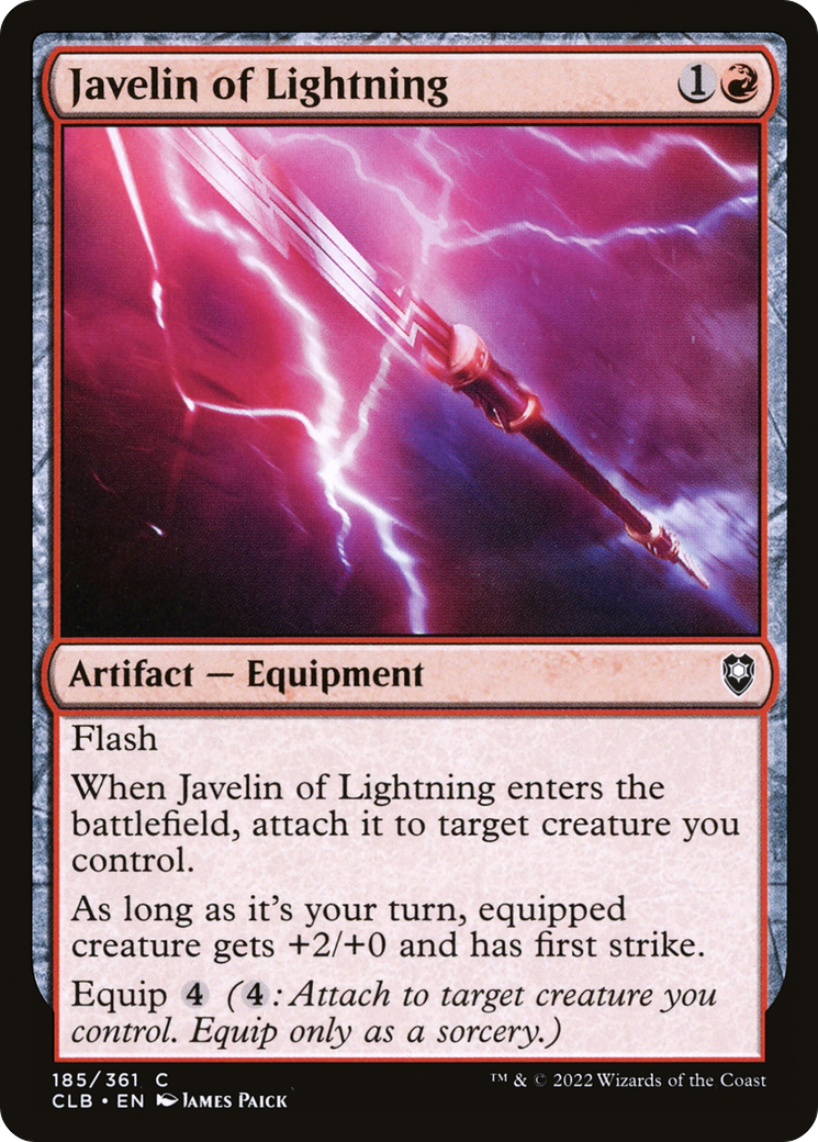 Image of Javelin of Lightning [Commander Legends: Battle for Baldur's Gate]