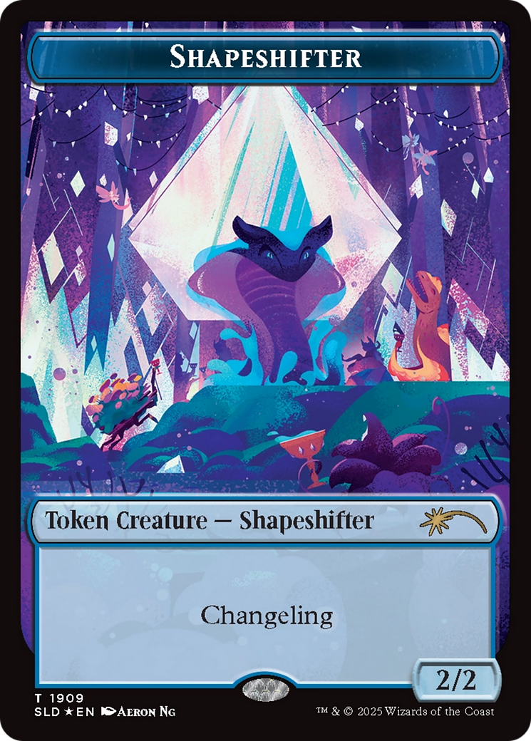 Image of Shapeshifter Token (1909) (Double Rainbow Foil) [Secret Lair Drop Series]