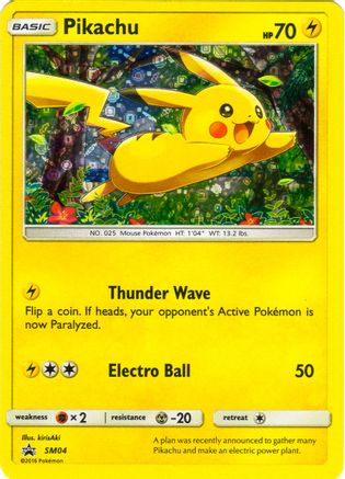 Image of Pikachu (SM04) (General Mills Promo) [Sun & Moon: Black Star Promos]