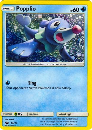 Image of Popplio (SM03) (General Mills Promo) [Sun & Moon: Black Star Promos]