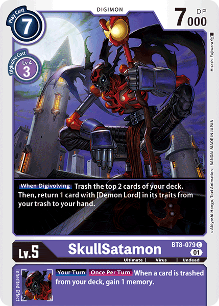 Image of SkullSatamon [BT8-079] [New Awakening]