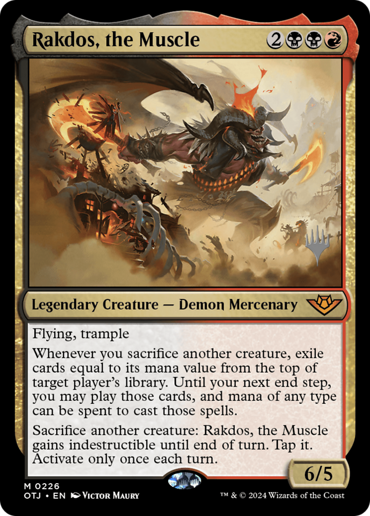Image of Rakdos, the Muscle (Promo Pack) [Outlaws of Thunder Junction Promos]