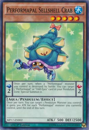 Image of Performapal Sellshell Crab [MP17-EN002] Common