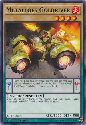 Image of Metalfoes Goldriver [MP17-EN078] Rare