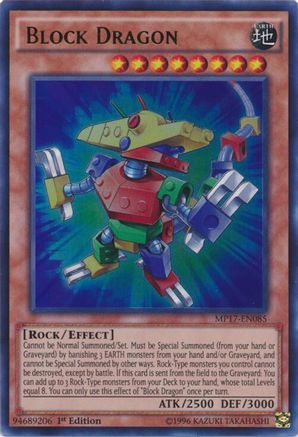 Image of Block Dragon [MP17-EN085] Ultra Rare