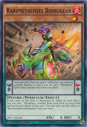 Image of Raremetalfoes Bismugear [MP17-EN142] Common