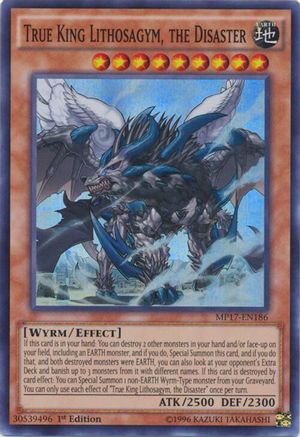 Image of True King Lithosagym, the Disaster [MP17-EN186] Super Rare