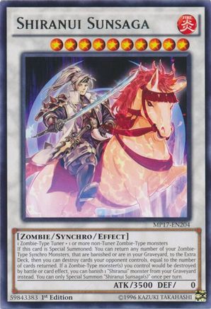Image of Shiranui Sunsaga [MP17-EN204] Rare