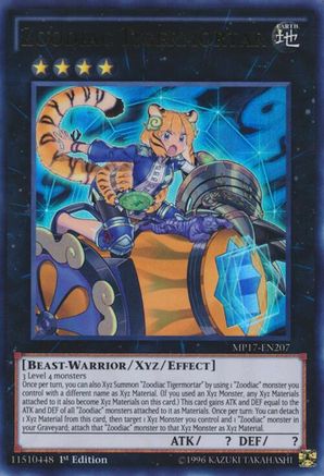 Image of Zoodiac Tigermortar [MP17-EN207] Ultra Rare