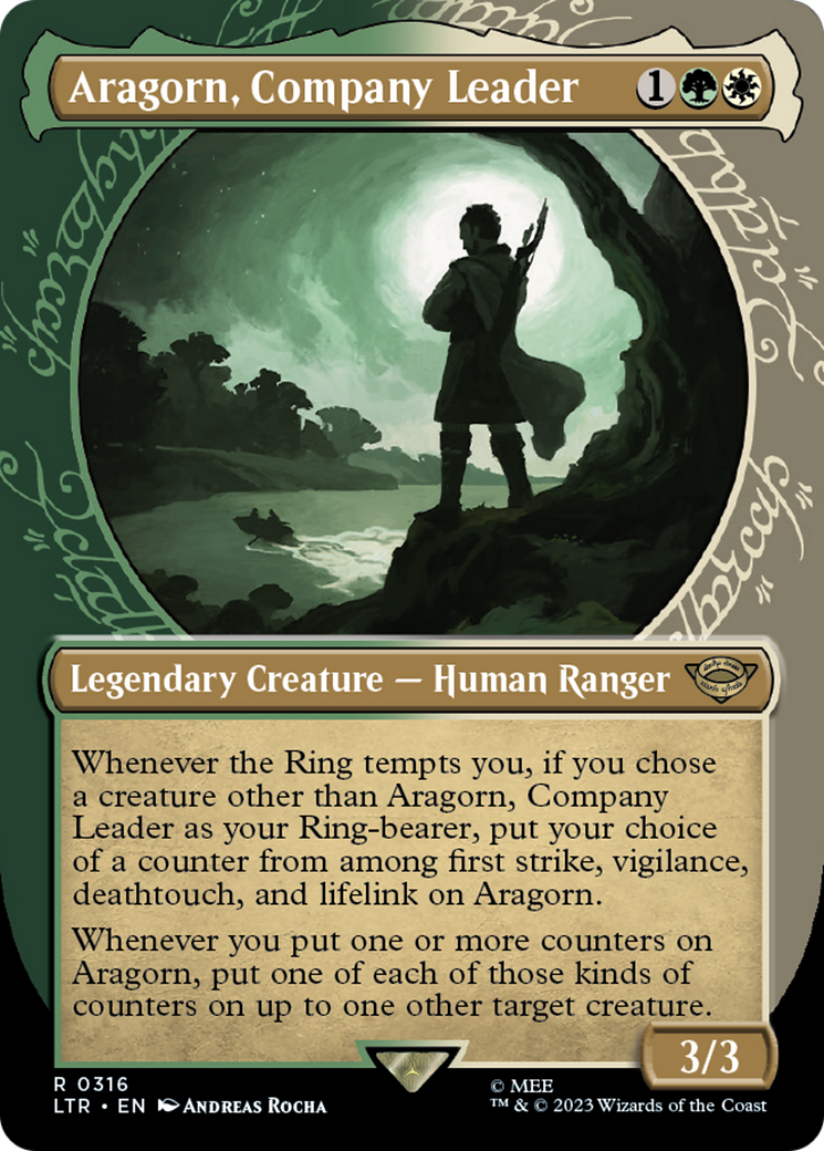 Image of Aragorn, Company Leader (Showcase Ring Frame) [The Lord of the Rings: Tales of Middle-Earth]