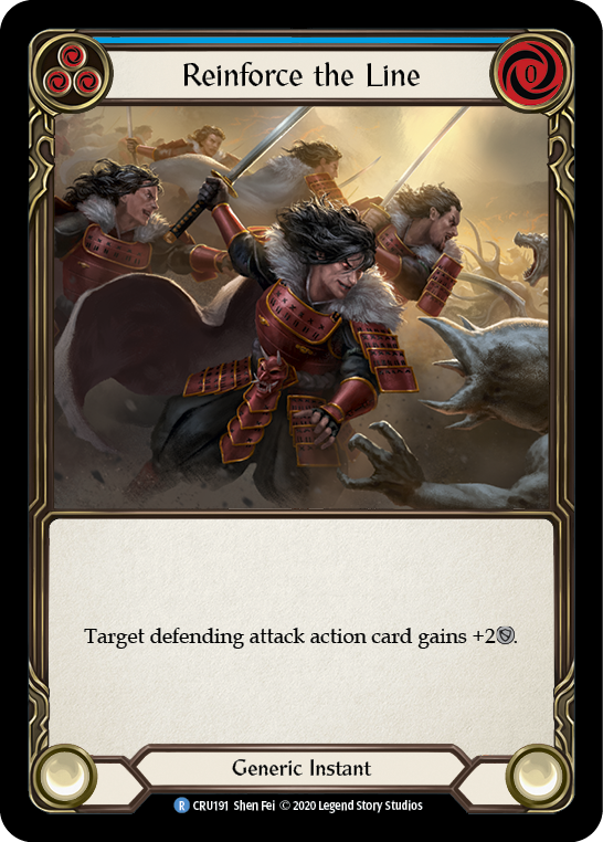 Image of Reinforce the Line (Blue) [CRU191] (Crucible of War)  1st Edition Normal