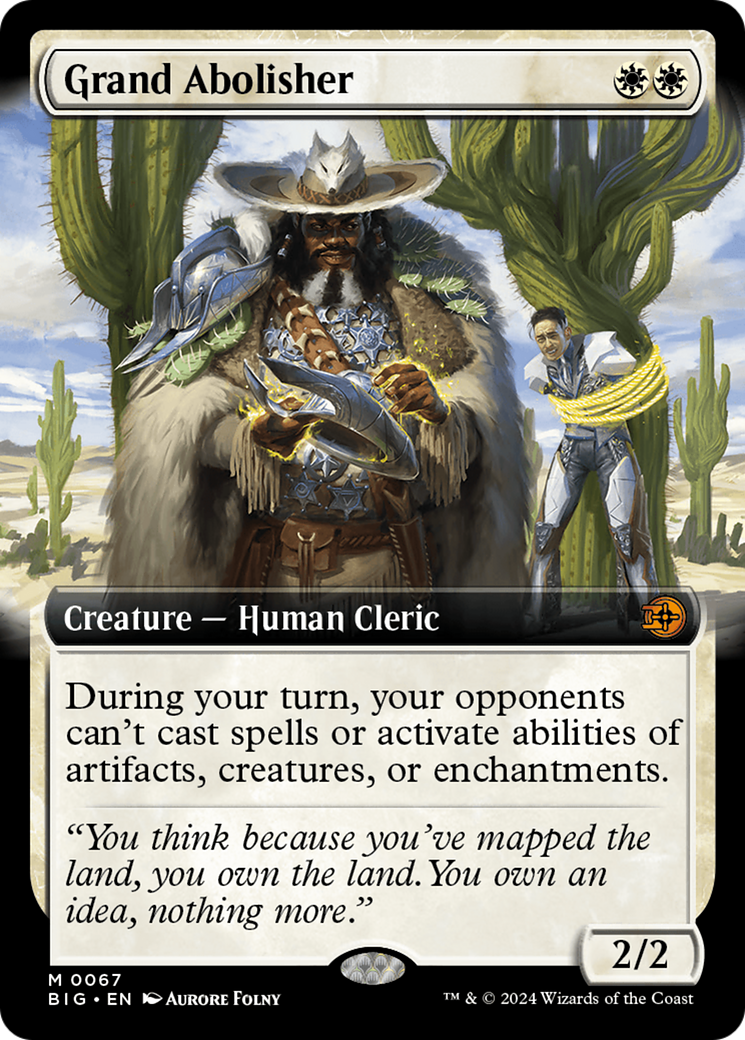 Image of Grand Abolisher (Extended Art) [Outlaws of Thunder Junction: The Big Score]
