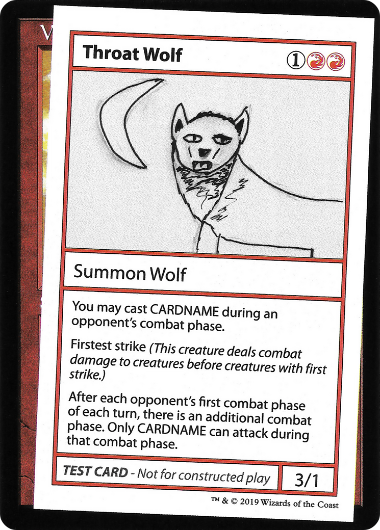 Image of Throat Wolf (2021 Edition) [Mystery Booster Playtest Cards]