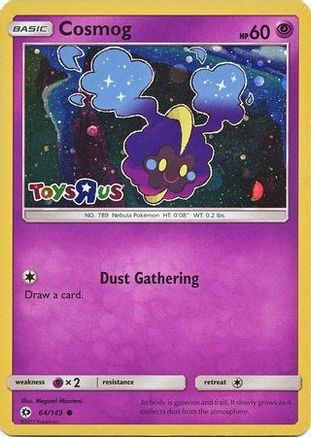 Image of Cosmog (64/149) (Toys R Us Promo) [Sun & Moon: Base Set]