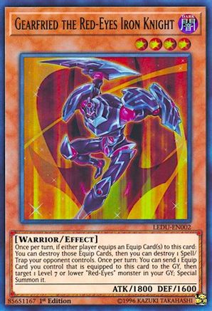 Image of Gearfried the Red-Eyes Iron Knight [LEDU-EN002] Ultra Rare