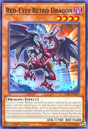 Image of Red-Eyes Retro Dragon [LEDU-EN005] Common