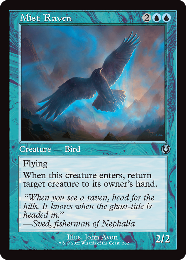 Image of Mist Raven (Retro Frame) [Innistrad Remastered]