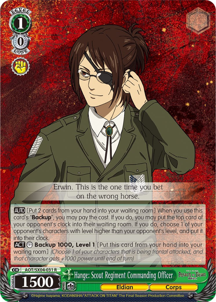 Image of Hange: Scout Regiment Commanding Officer [Attack On Titan: Final Season]
