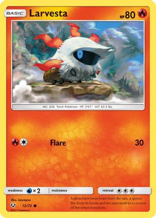 Image of Larvesta (12/73) [Sun & Moon: Shining Legends]