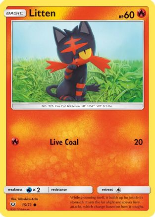 Image of Litten (15/73) [Sun & Moon: Shining Legends]