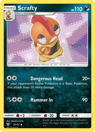 Image of Scrafty (51/73) [Sun & Moon: Shining Legends]