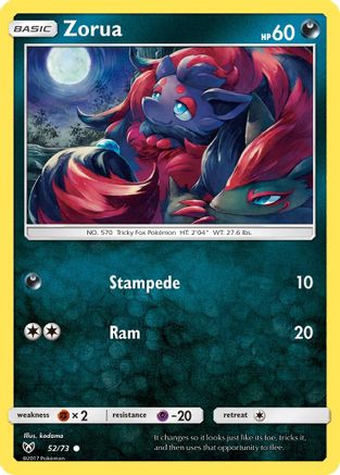 Image of Zorua (52/73) [Sun & Moon: Shining Legends]