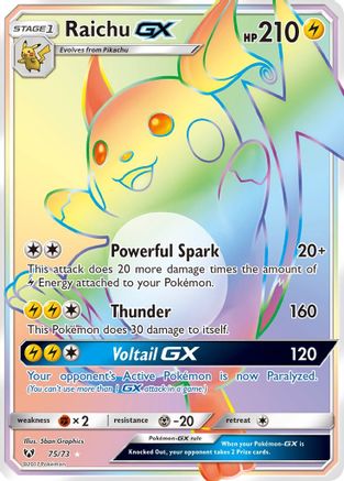 Image of Raichu GX (75/73) [Sun & Moon: Shining Legends]