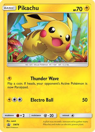 Image of Pikachu (SM76) [Sun & Moon: Black Star Promos]
