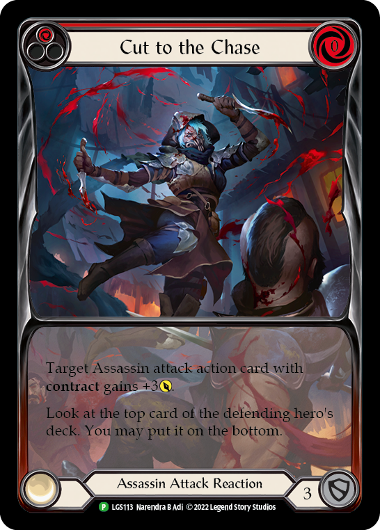 Image of Cut to the Chase (Red) [LGS113] (Promo)  Rainbow Foil
