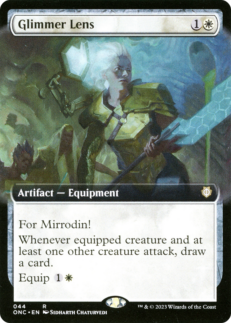 Image of Glimmer Lens (Extended Art) [Phyrexia: All Will Be One Commander]