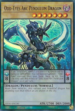 Image of Odd-Eyes Arc Pendulum Dragon [LEDD-ENC00] Ultra Rare