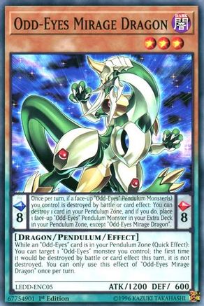 Image of Odd-Eyes Mirage Dragon [LEDD-ENC05] Common