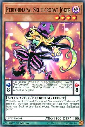 Image of Performapal Skullcrobat Joker [LEDD-ENC08] Common