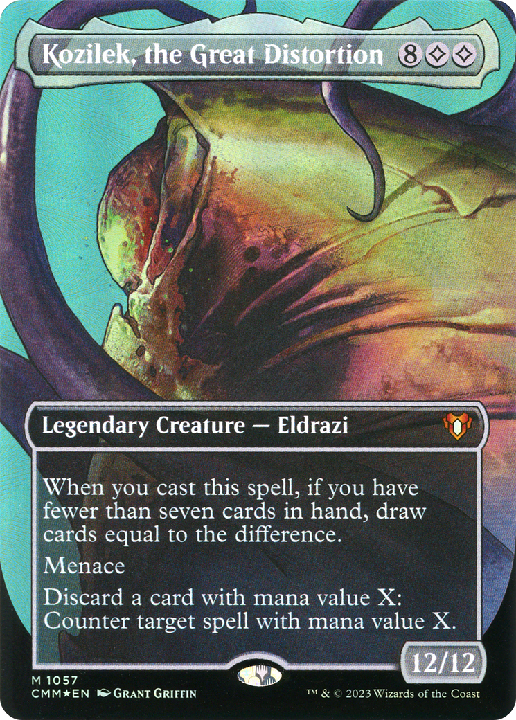 Image of Kozilek, the Great Distortion (Borderless Textured Foil Frame Break) [Commander Masters]