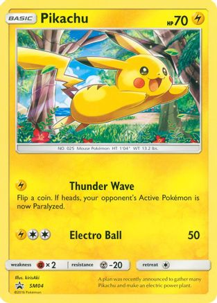 Image of Pikachu (SM04) (Target Non Holo) [Sun & Moon: Black Star Promos]
