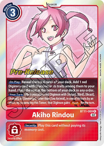 Image of Akiho Rindou [BT11-089] [Dimensional Phase Pre-Release Promos]