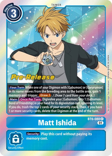 Image of Matt Ishida [BT6-088] [Double Diamond Pre-Release Cards]