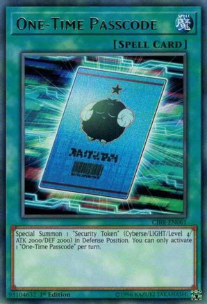Image of One-Time Passcode [CIBR-EN061] Rare