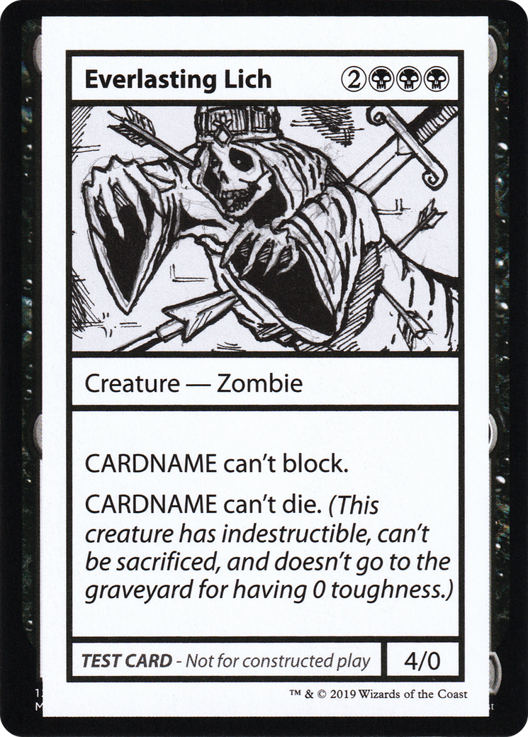 Image of Everlasting Lich (2021 Edition) [Mystery Booster Playtest Cards]