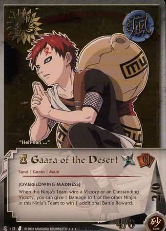 Image of Gaara of the Desert (N-112) (S3 Curse of the Sand) Unlimited Edition